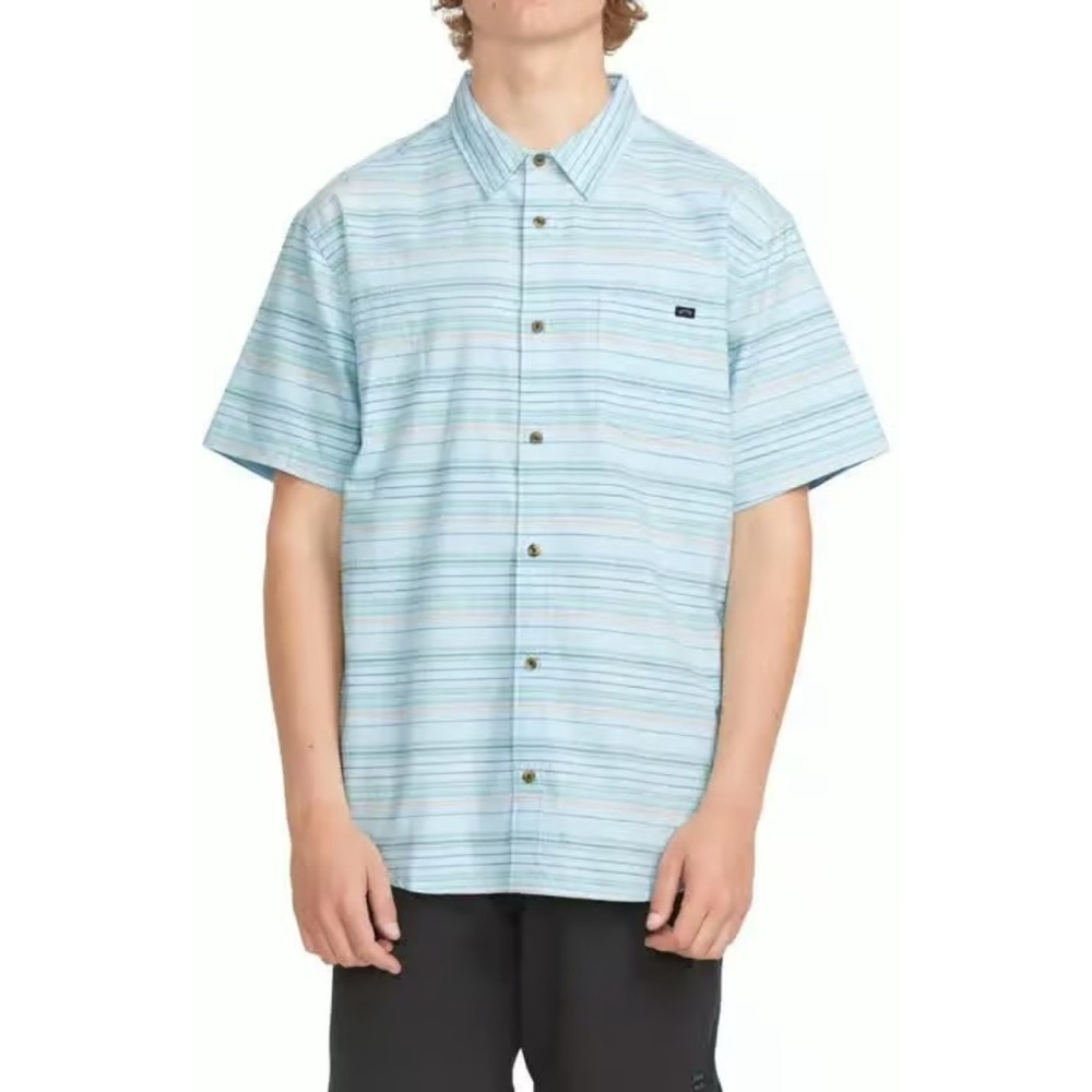 BILLABONG ALL DAY STRIPE COTTON SHIRT ♠️NEW WITH TAGS!♣️